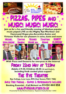 Poster for Next RWA Fundraising Concert