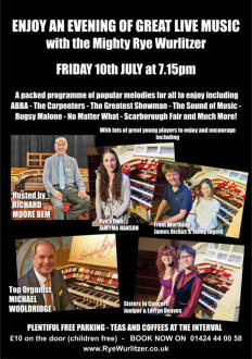 Poster for Next RWA Fundraising Concert